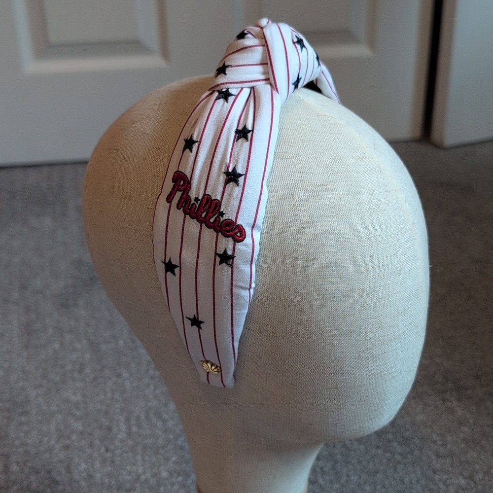 Lele Sadoughi Phillies Top Knot Headband NWT